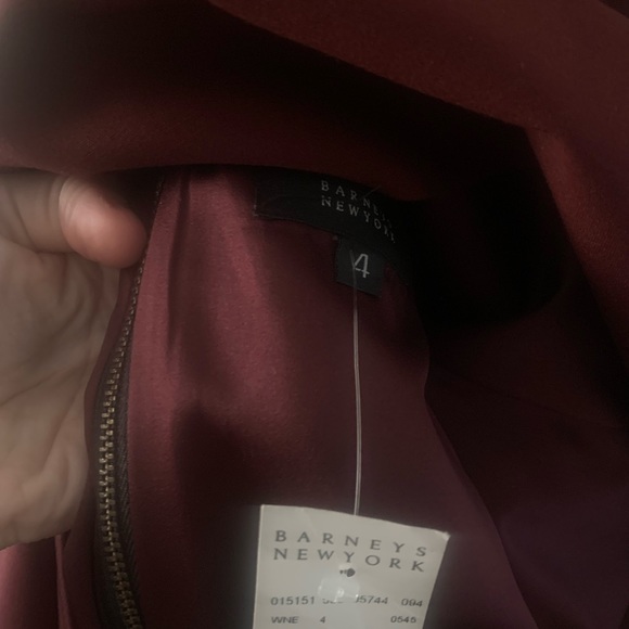 Mason X Barney’s New York Wine Cap Sleeve Shift Dress Size 4 NWT - Picture 7 of 8